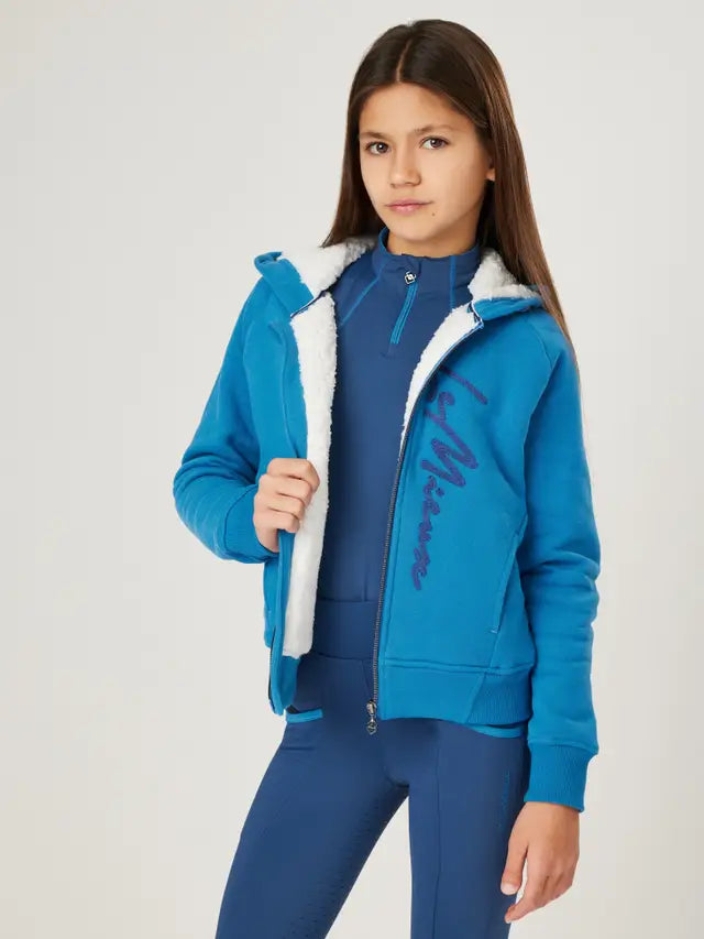 LeMieux Young Rider Sherpa Lined Hollie Hoodie Atlantic