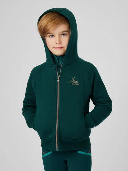 LEMIEUX MINI SHERPA LINED LILY HOODIE SPRUCE - Green kids hoodie with sherpa lining available at Equiflair.