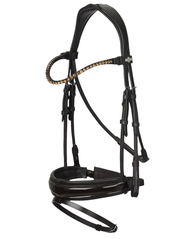 LeMieux Kudos Patent Dressage Bridle Brown