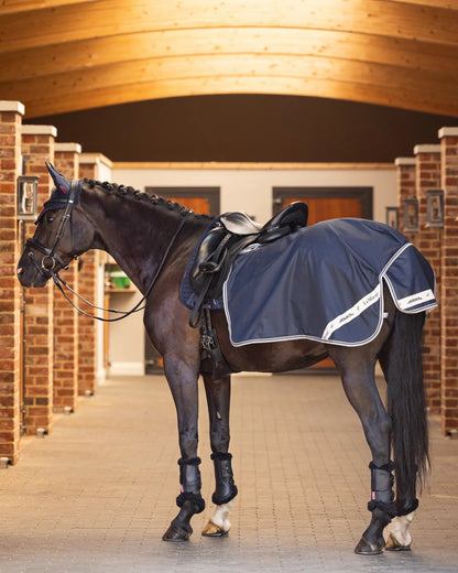 LEMIEUX ARIKA WATERPROOF QUARTER SHEET NAVY - Equestrian Horse Riding Gear Blanket