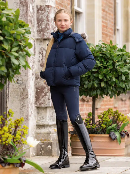 Lemieux Young Rider Freya Pro Breeches Navy: Equestrian Apparel for Kids