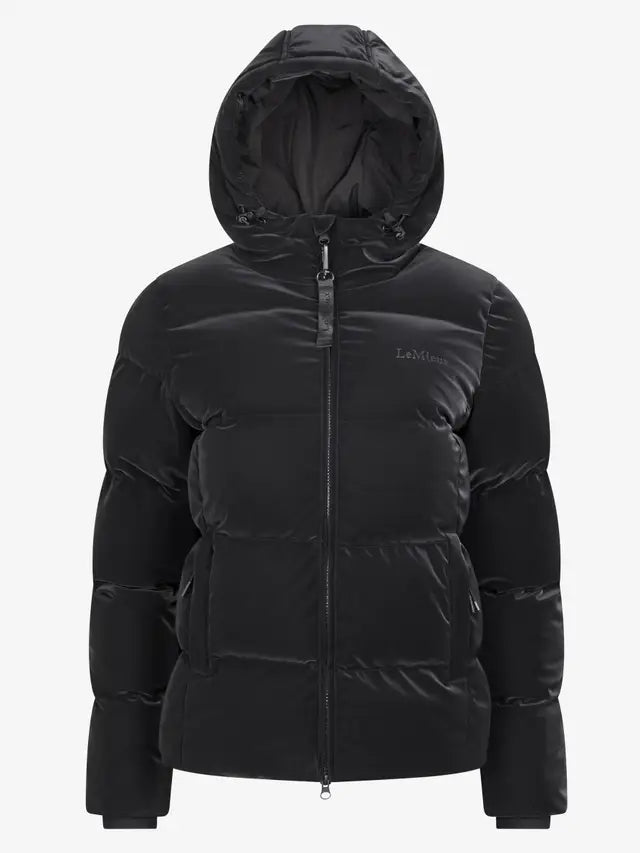 LeMieux Lena Puffer Jacket Black: Equestrian Winter Coat for Horse Riding - Shop Equiflair