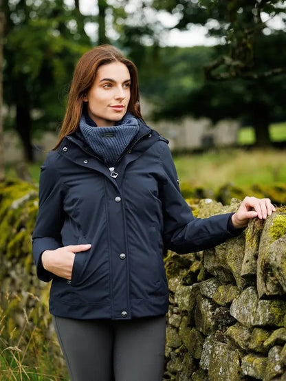 Lemieux Laura Waterproof Short Coat in Navy | Women's Outdoor Jacket