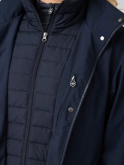 Lemieux Amelie Waterproof Lightweight Riding Coat - Navy Equestrian Jacket