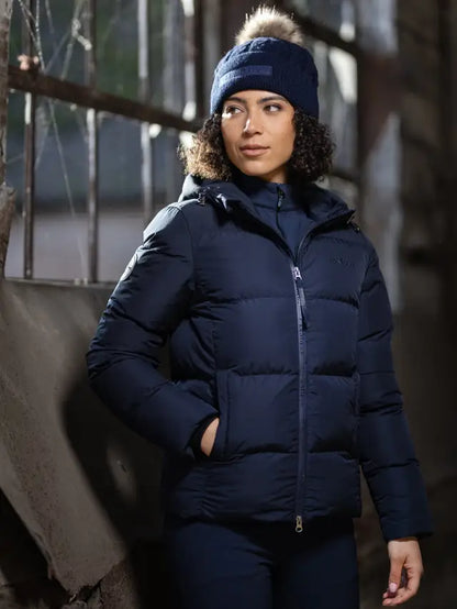 Lemieux Kenza Puffer Jacket Navy: Women's Warm Winter Coat | Equiflair