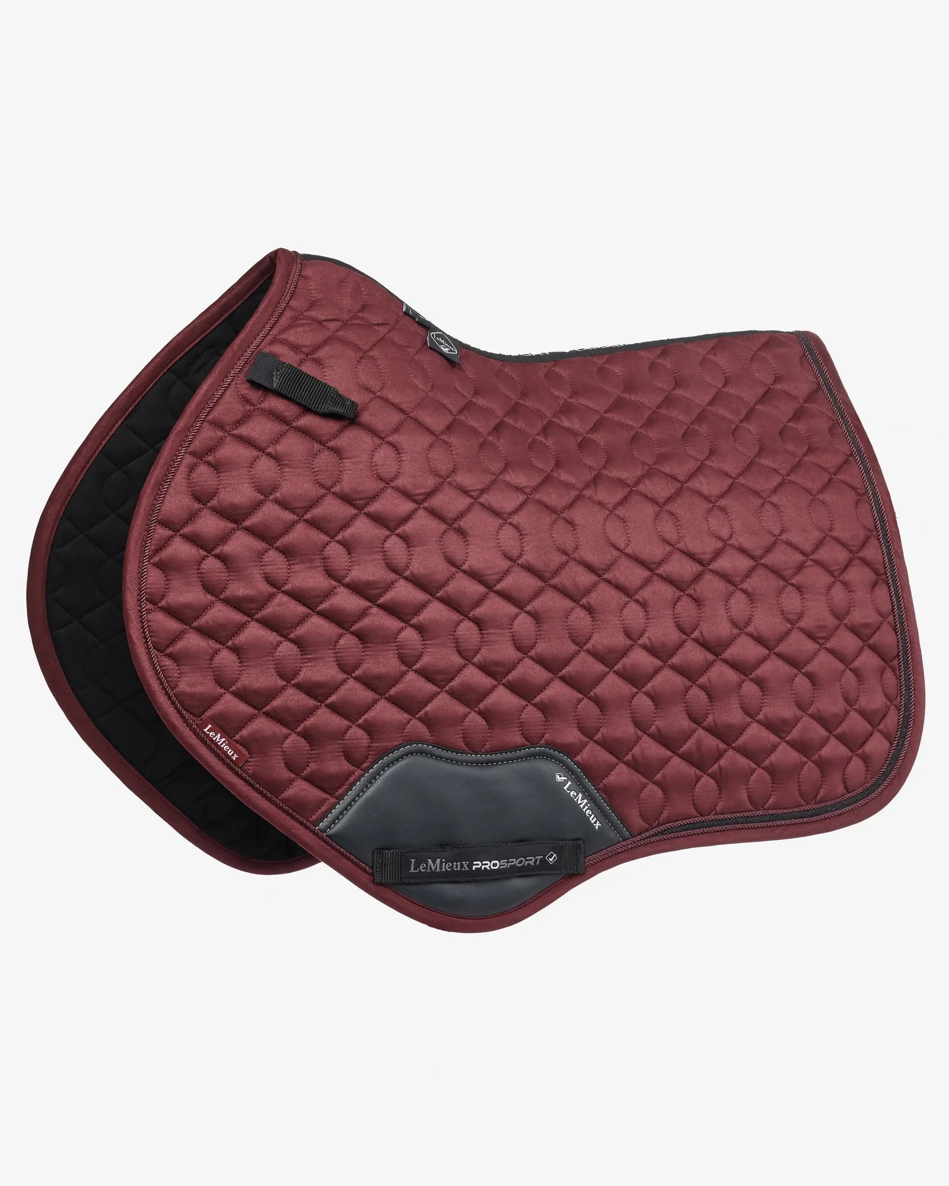 LeMieux Crystal Suede Close Contact Pad Burgundy