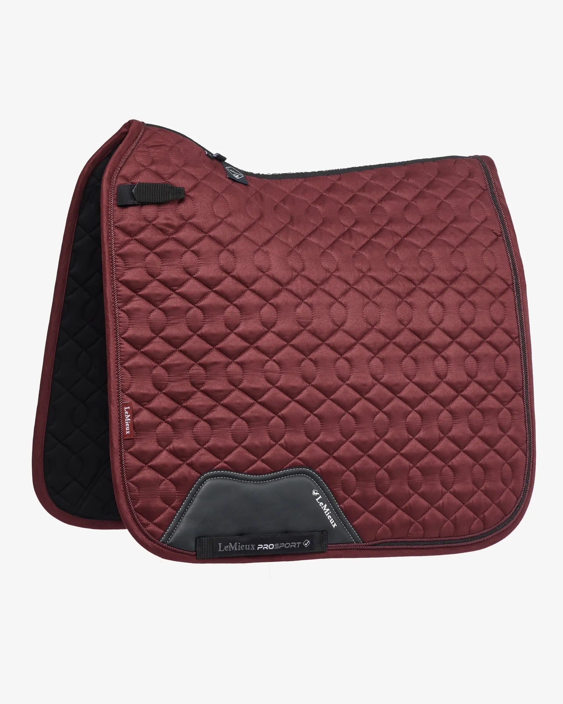 LeMieux Crystal Suede Dressage Pad Burgundy