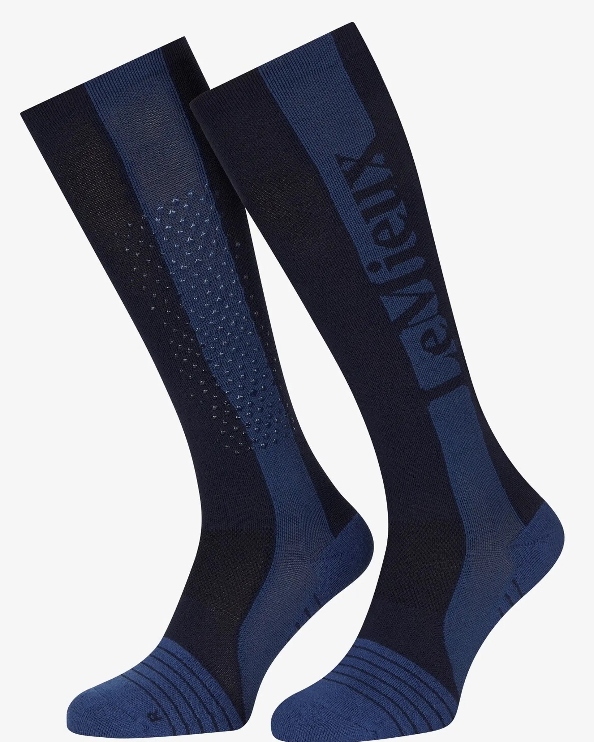 LEMIEUX Silicone Performance Riding Socks - Navy Blue, Knee High Socks, Equestrian Gear