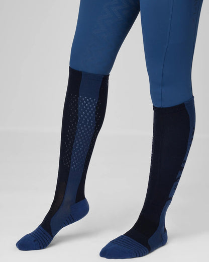 Lemieux Silicone Performance Socks - Navy Equestrian Riding Socks by Equiflair. Gripped for ultimate stability & comfort.