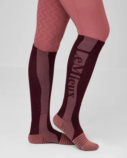 LeMieux Silicone Performance Socks Merlot | Equiflair