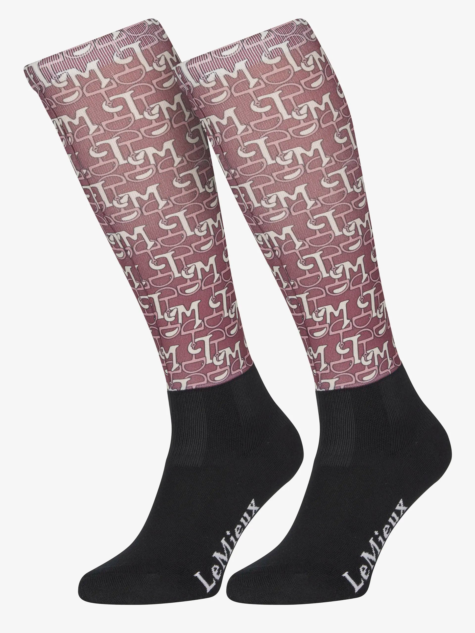 LeMieux Footsie Socks LM Orchid Junior - Equestrian Riding Socks