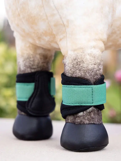 LeMieux Toy Pony Grafter Boots Evergreen: Miniature equine leg protection for toy horses - Equiflair