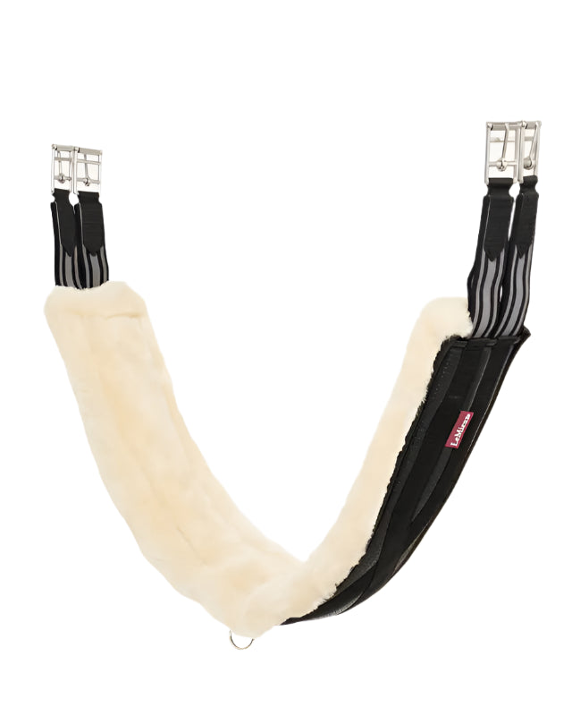 LeMieux Fleece Lined Anatomic Girth Black/Natural
