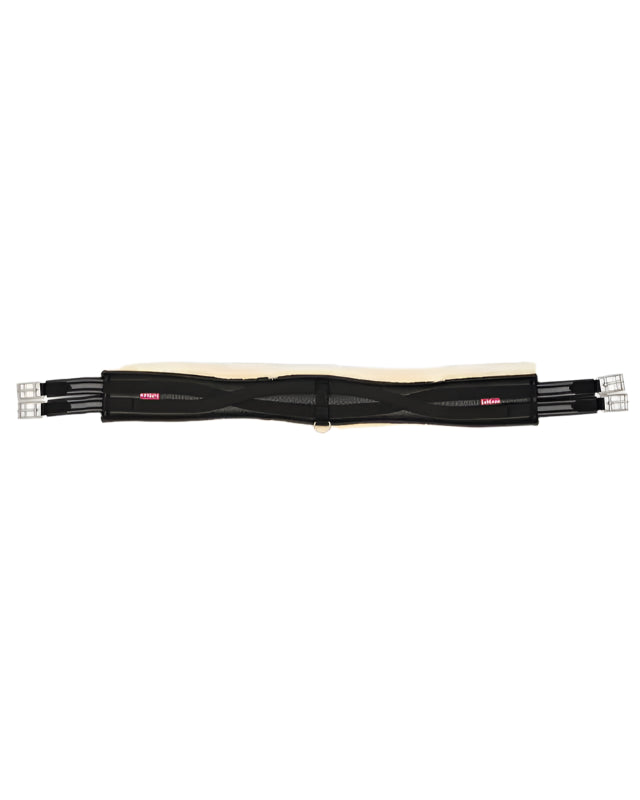 LeMieux Fleece Lined Anatomic Girth Black/Natural
