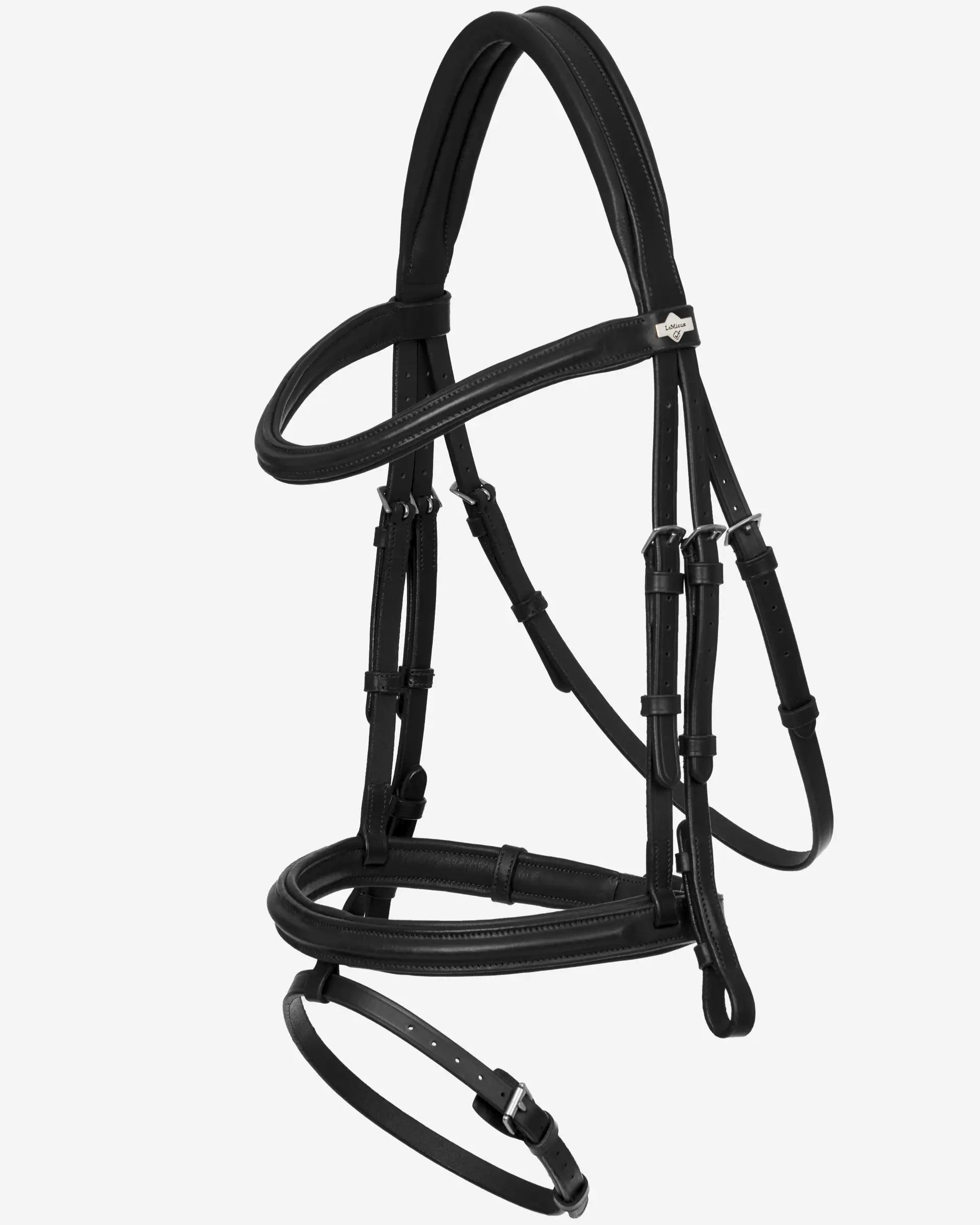 Lemieux Arika Flash Bridle: Black leather horse bridle, equestrian equipment from Equiflair