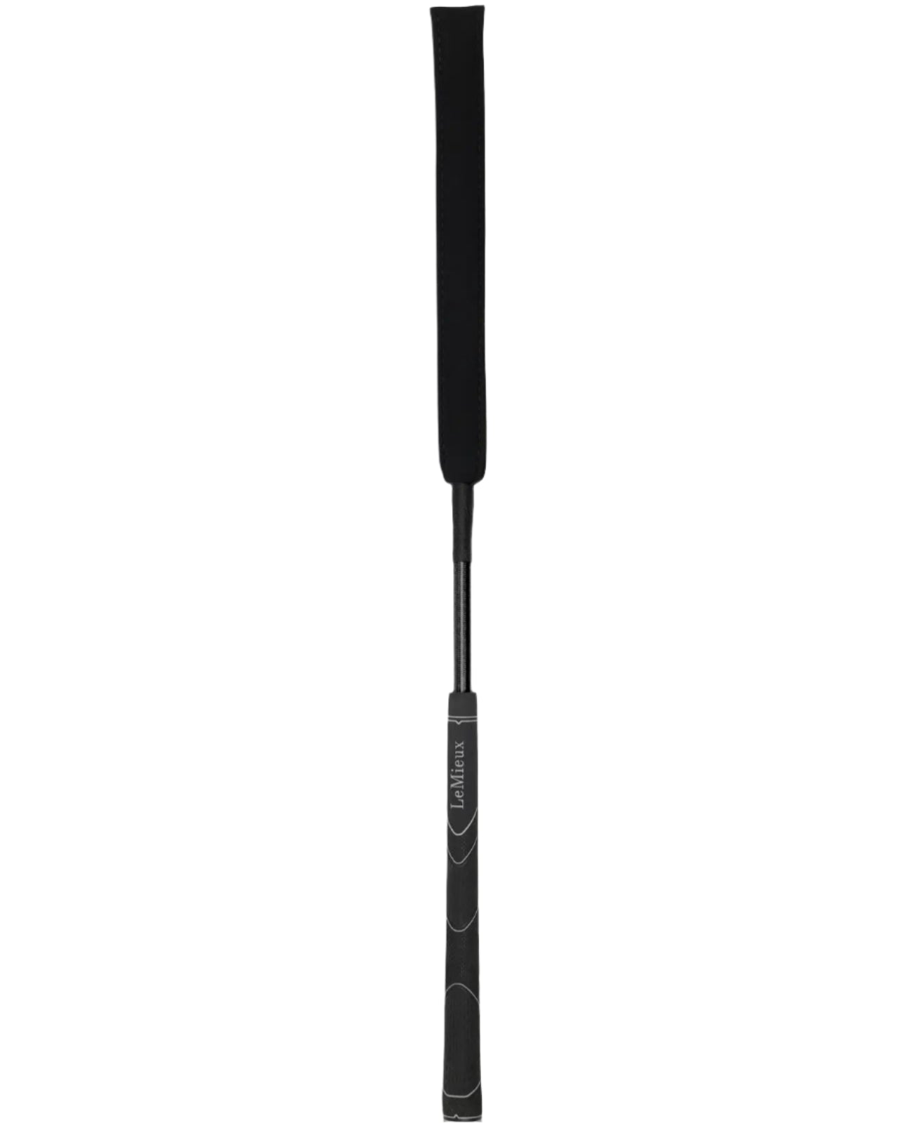LeMieux Grip-Tek Baton Carbon Black Horse Riding Crop - Ergonomic Grip Jumping Whip by Equiflair