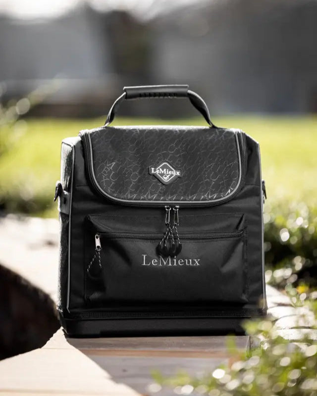 LeMieux Elite Pro Grooming Bag Black - Organize your equine essentials in style with this waterproof bag, available at Equiflair!