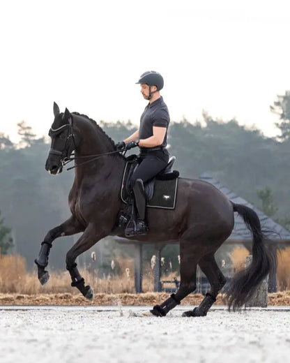 LeMieux Puissance Suede Dressage Square Black
