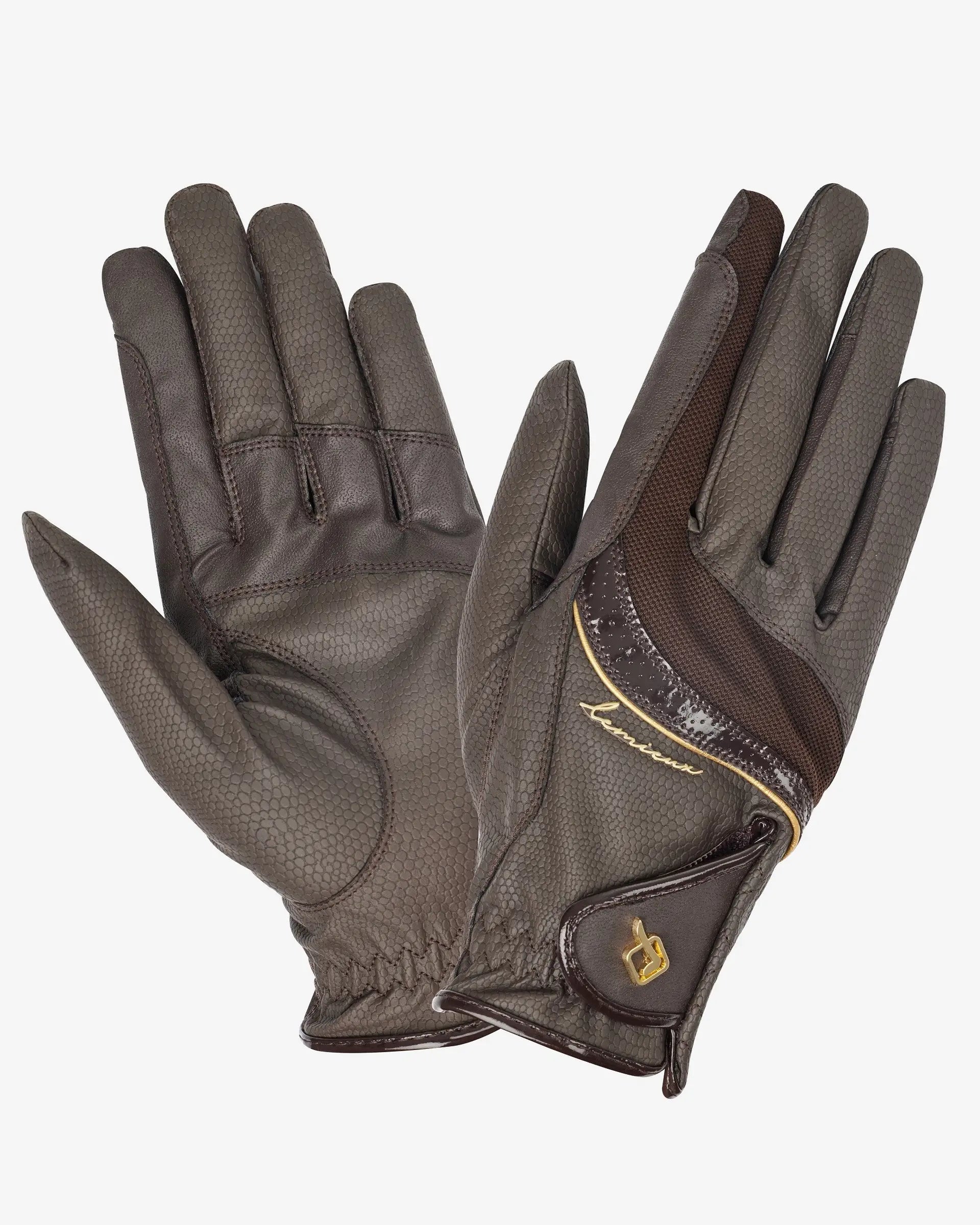 LeMieux Competition Gloves Brown