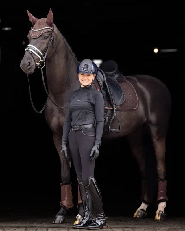 LeMieux Crystal Suede Dressage Square Brown