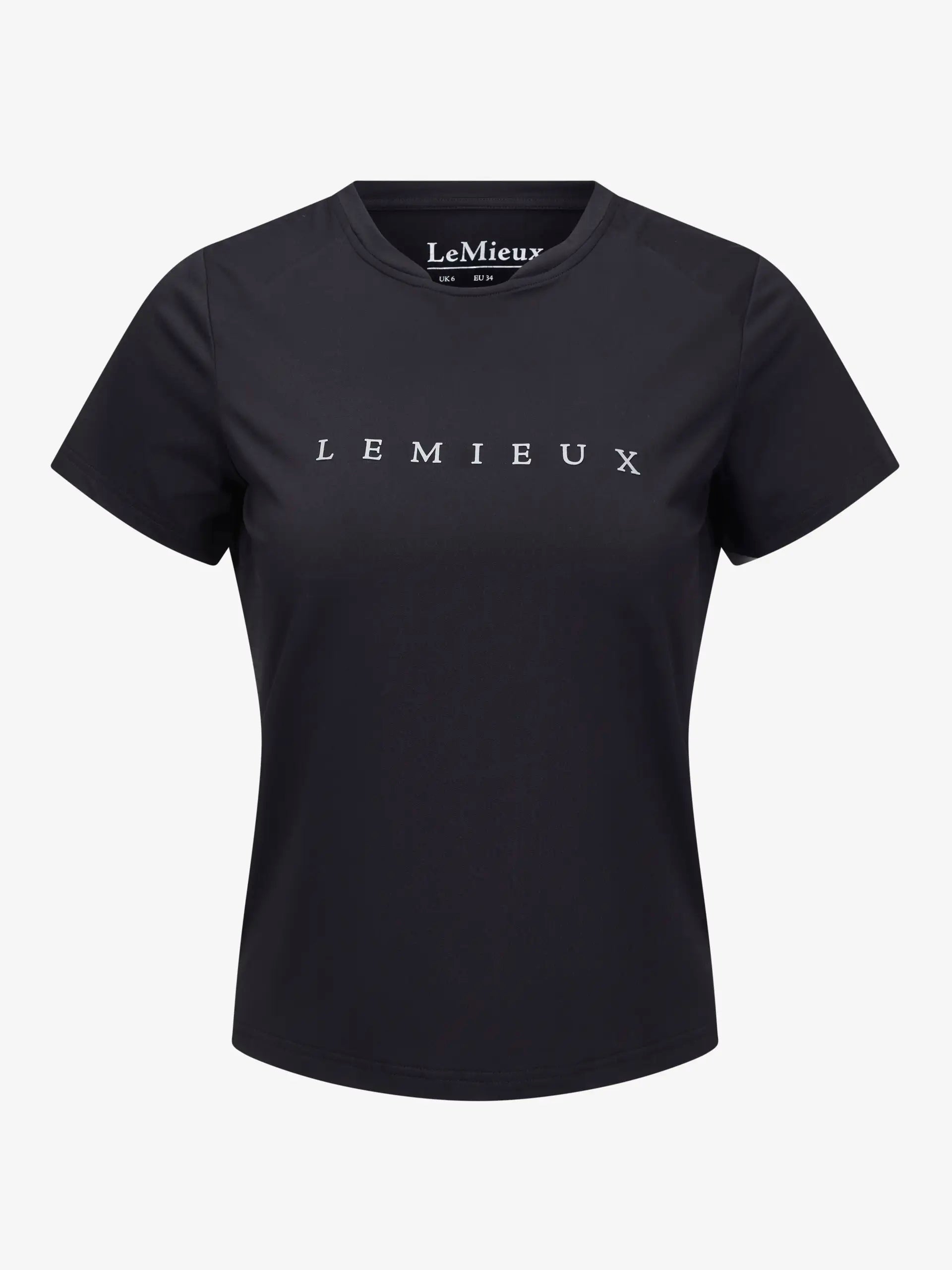 Lemieux Sports T-Shirt Black - Women's Horse Riding Apparel, Quick-Drying, Sweat-Wicking