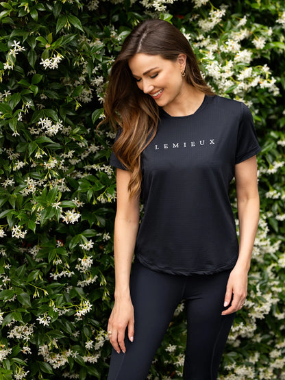 LEMIEUX SPORTS T-SHIRT NAVY at Equiflair: Quick-drying, sweat-wicking horse riding T-Shirt.