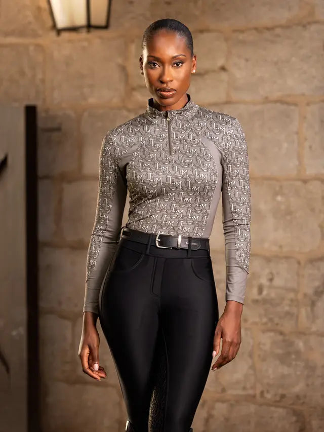 LeMieux Florence Base Layer - Walnut. Women's Equestrian Riding Apparel Top. UV50+ Sun Protection. Equiflair Store.