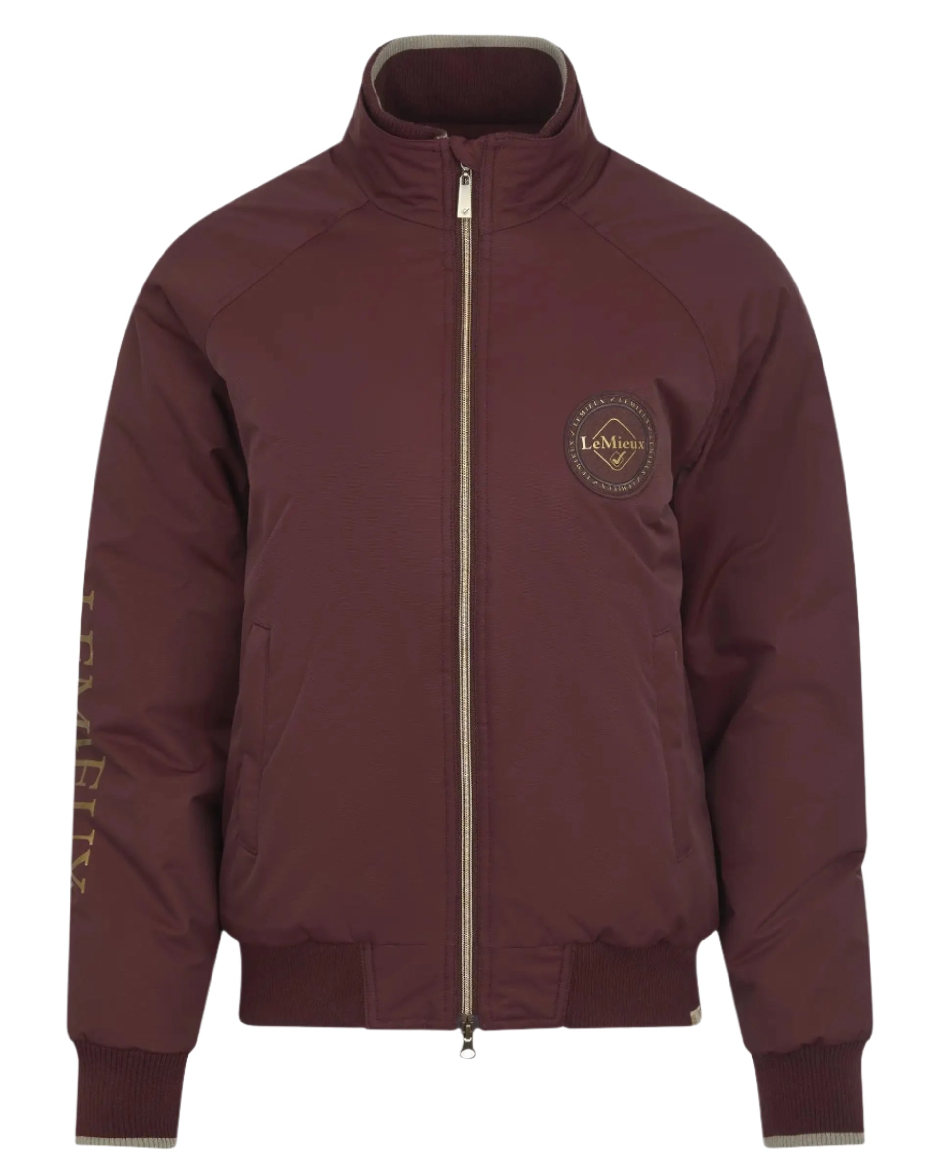 LEMIEUX Burgundy Elite Crew Jacket | Ladies Equestrian Windproof & Waterproof Jacket | Equiflair Store