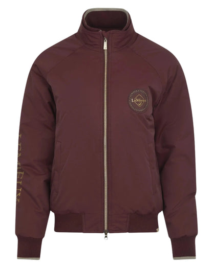 LEMIEUX Burgundy Elite Crew Jacket | Ladies Equestrian Windproof & Waterproof Jacket | Equiflair Store