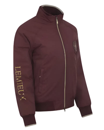 LEMIEUX ELITE CREW JACKET BURGUNDY - Waterproof & Wind Resistant Riding Jacket