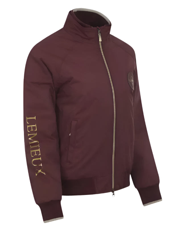 LEMIEUX ELITE CREW JACKET BURGUNDY - Waterproof & Wind Resistant Riding Jacket