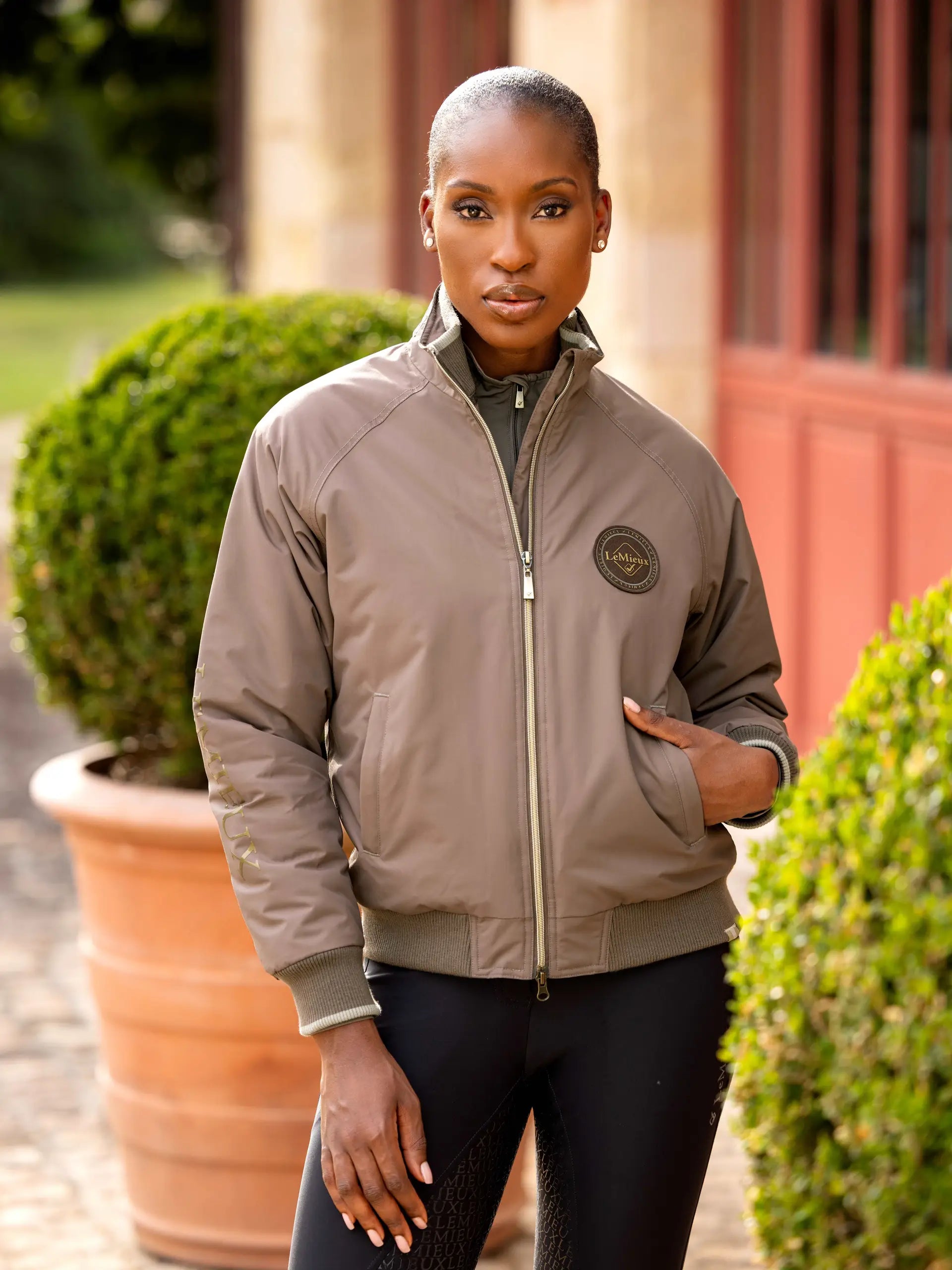 Lemieux Elite Crew Jacket in Walnut - Ladies Equestrian Fashion | Equiflair