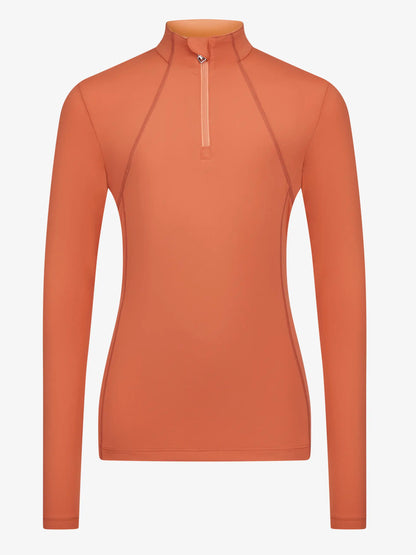 LeMieux Young Rider Base Layer Apricot - Quarter Zip, Technical, UV Protection. Shop Now!