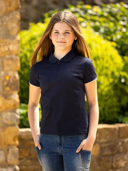 Lemieux Young Rider Navy Polo Shirt - Equestrian Clothing | Equiflair
