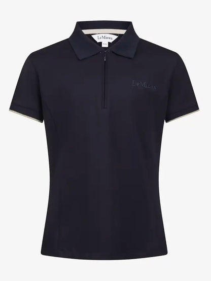 LeMieux Young Rider Navy Polo Shirt - Equine Apparel for Horse Riding