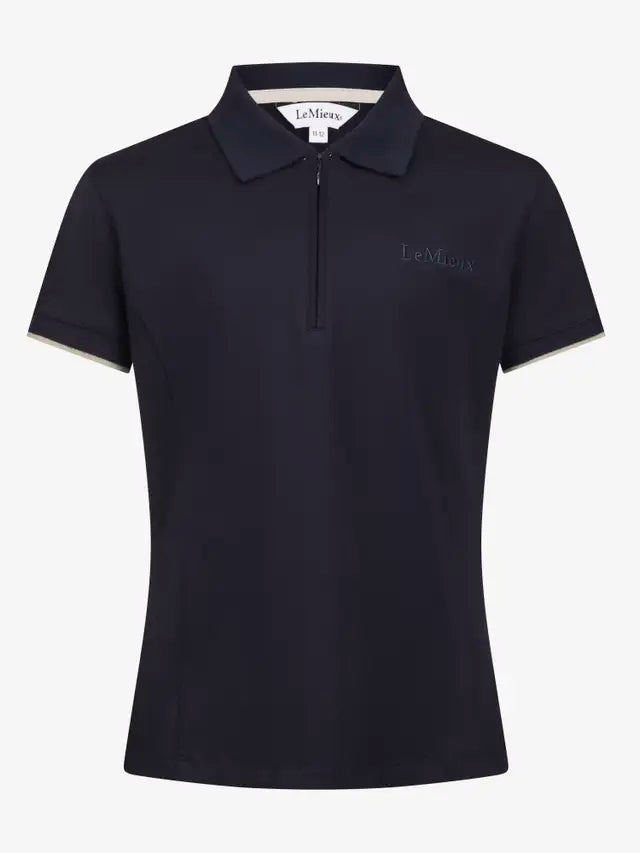 LeMieux Young Rider Navy Polo Shirt - Equine Apparel for Horse Riding