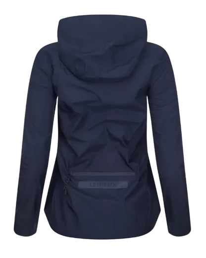 Lemieux Isla Navy Waterproof Riding Jacket - Back View, Packable, Windproof, Breathable, Equiflair