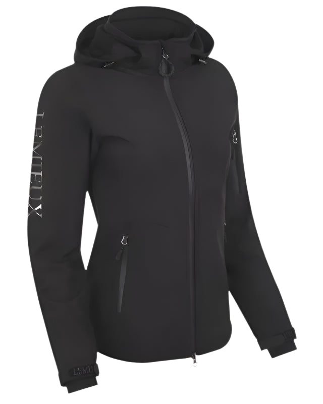 LEMIEUX Celine Black Softshell Women's Jacket - Water-Resistant Riding Equestrian Coat