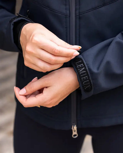 LEMIEUX Celine Soft Shell Jacket Navy - Equestrian Riding Apparel from Equiflair with adjustable cuff
