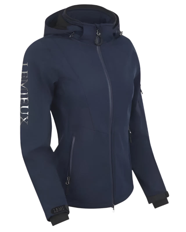 Lemieux Celine Soft Shell Jacket Navy - Water Resistant Riding Jacket for Women, Equestrian Apparel
