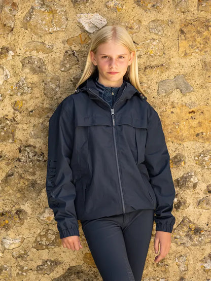 LeMieux Young Rider Dolcie Waterproof Jacket - Navy Blue Girls equestrian coat | Equiflair