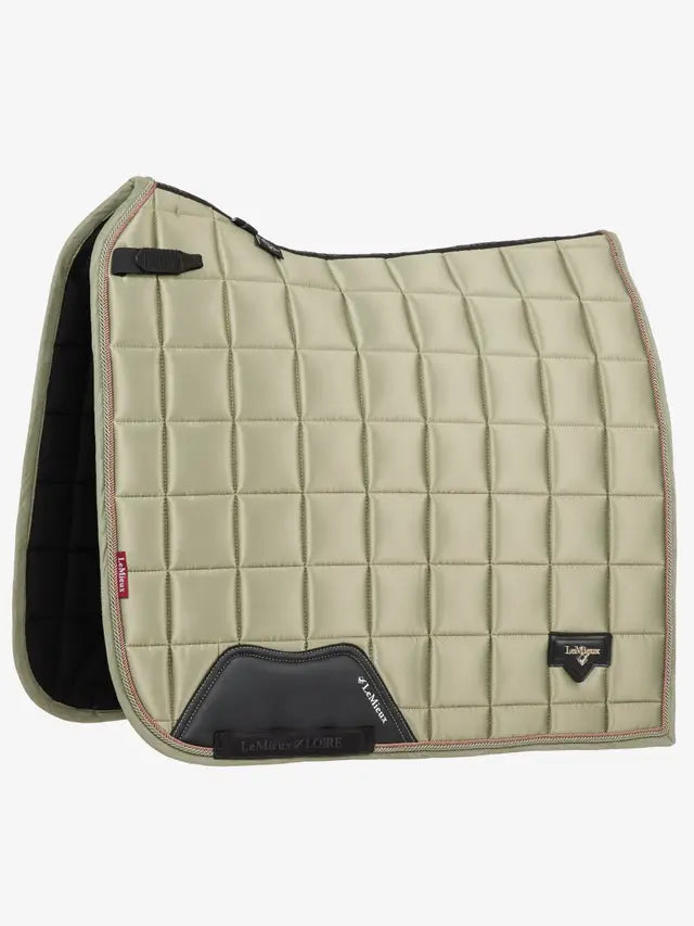 LeMieux Loire Classic Dressage Saddle Pad - Fern Green Square Pad for Horses, Equestrian Equipment