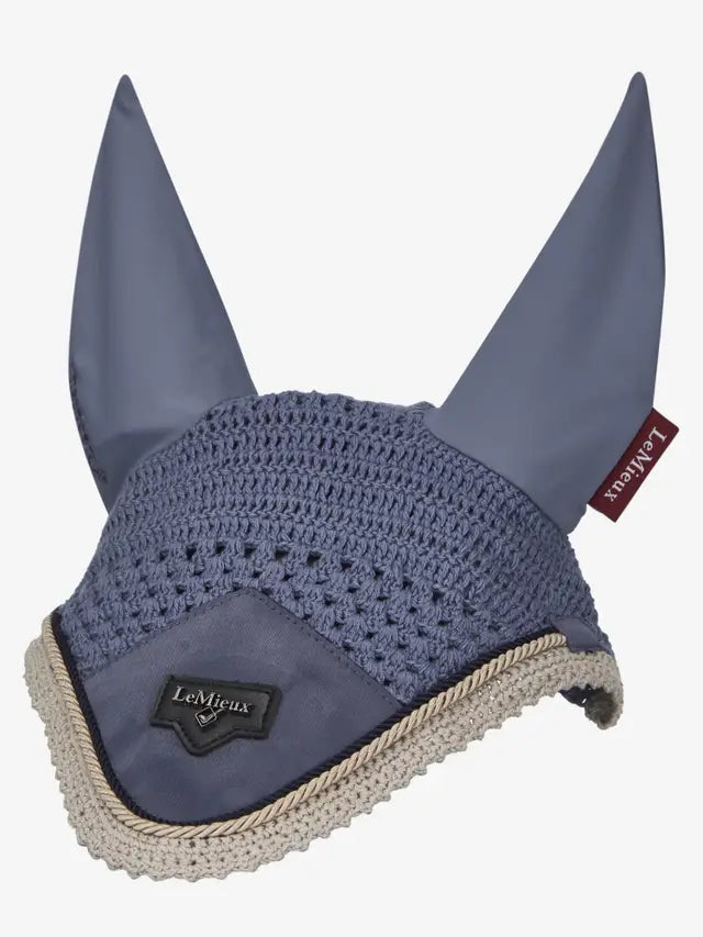LeMieux Loire Fly Hood Jay Blue | Horse Ear Net for Fly Protection | Equiflair