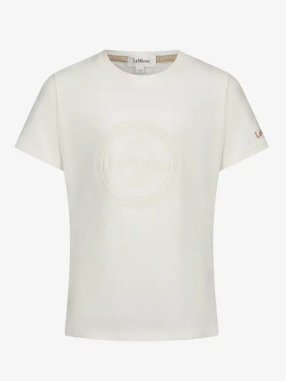 LEMIEUX Young Rider Arianna T-Shirt ECRU - Equiflair: Soft Cotton Tee for Girls Equestrian Style - Casual, Comfortable