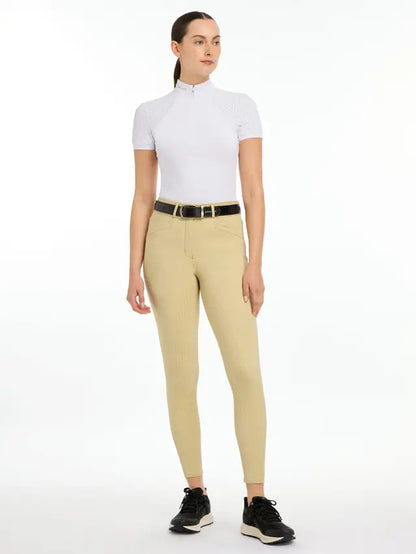 LeMieux Freya Pro Breeches Beige - Women's Riding Pants with Silicone Grip and High Waist