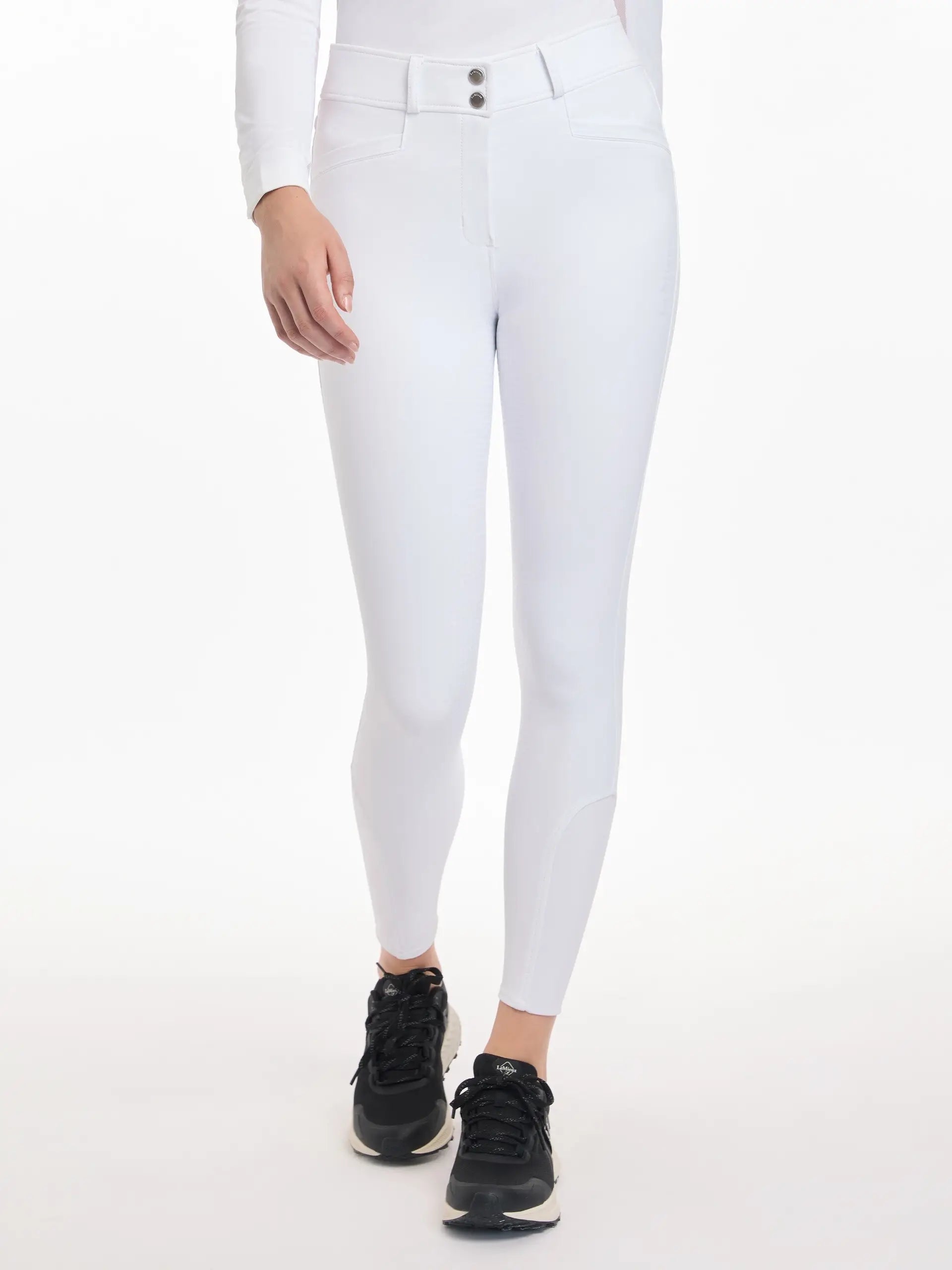 LeMieux Freya Pro Breeches White: Stylish, Comfortable Equestrian Riding Pants