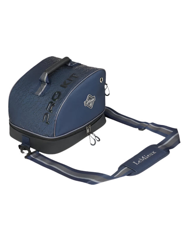 LEMIEUX Elite Pro Hat Box - Navy Waterproof Riding Hat Storage Bag for Equestrian Gear | Equiflair