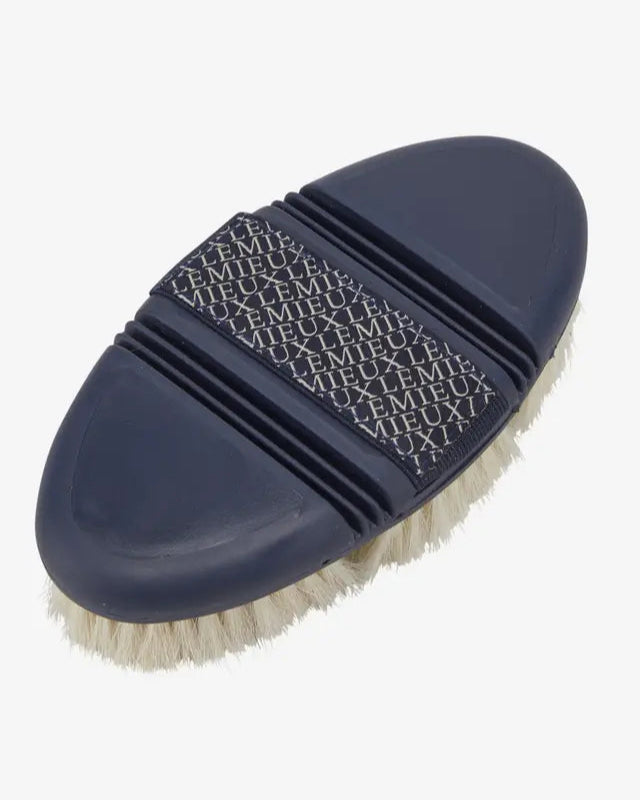 LeMieux Flexi Goats Hair Body Brush Navy