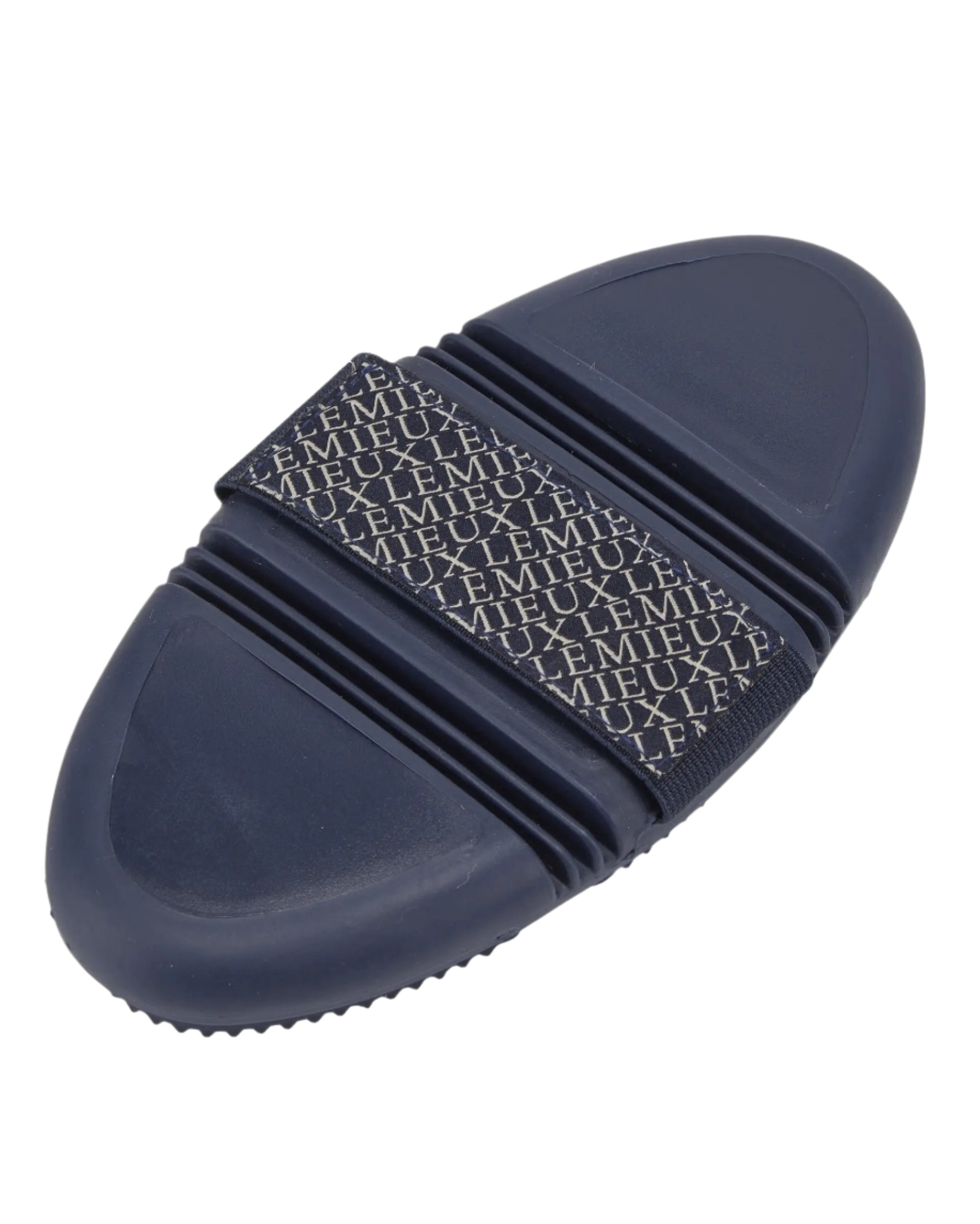 LeMieux Flexi Curry Comb Navy - Horse Grooming Brush for Dust Removal & Coat Care