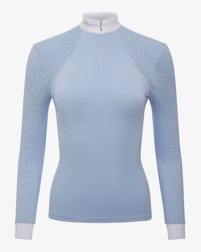 LEMIEUX OLIVIA Long Sleeve Show Shirt - Equestrian Apparel, Mist Color, Show Riding Top